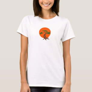 盆栽サンセット Tシャツ