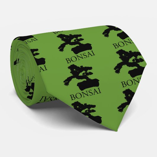 盆栽シルエット ネクタイ (ロール)