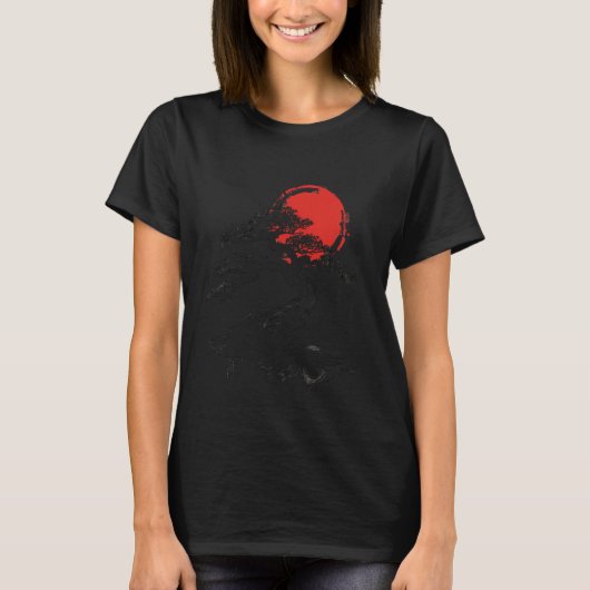 盆栽ツリーエンソサーク日本のルボンサイツリーゼンB Tシャツ (正面)