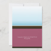 盆栽ツリーフラワーズブライダルシャワー招待状 招待状 (裏面)