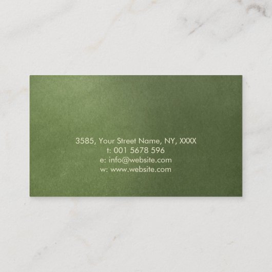 盆栽ツリー海の夕日 名刺 (裏面)