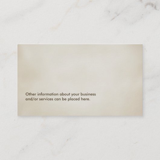 盆栽ツリー海の夕日 名刺 (裏面)