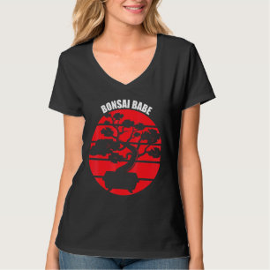 盆栽バベツリ日本のー禅ガーデニングレトロ Tシャツ