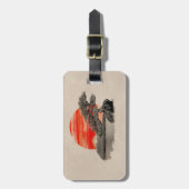 盆栽パインツリー-富士サンセット ラゲッジタグ (正面縦)