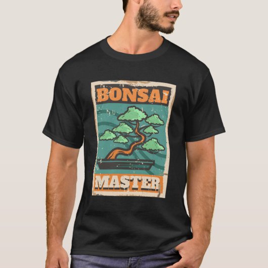 盆栽マスター盆栽 Tシャツ (正面)