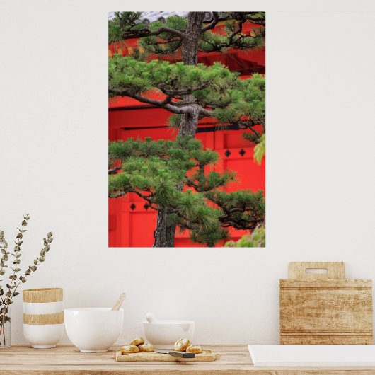 盆栽マツ ポスター (キッチン)