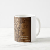 盆栽及び孔子の親切さの引用文 コーヒーマグカップ (正面右)