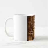 盆栽及び孔子の親切さの引用文 コーヒーマグカップ (左)