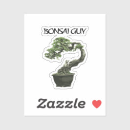 盆栽愛好家のための面白い一言「Bonsai guy」 シール