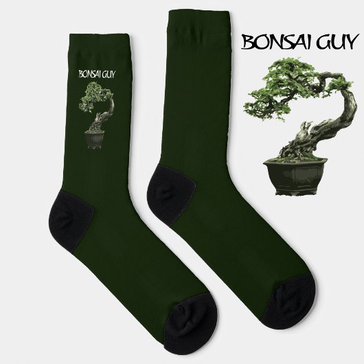 盆栽愛好家のための面白い一言「Bonsai Guy」 ソックス