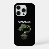 盆栽愛好家のための面白い一言「Bonsai Guy」 iPhoneケース (裏面)