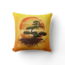 盆栽日本のの日没