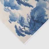 盆栽日本のの木のインク絵画のデコペ 薄葉紙 (詳細)