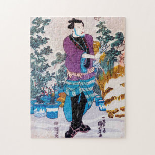 盆栽日本の師・国芳・浮世絵 ジグソーパズル