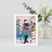 盆栽日本の師・国芳・浮世絵 ポストカード (スタンド正面)