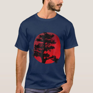 盆栽日本の樹の伝統日本のグラフィック Tシャツ
