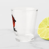 盆栽日本の漢字パーソナライズされた ショットグラス (右)