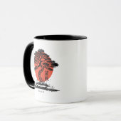 盆栽日本の漢字パーソナライズされた マグカップ (正面左)