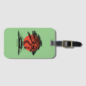 盆栽日本の漢字パーソナライズされた ラゲッジタグ (正面横)