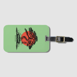 盆栽日本の漢字パーソナライズされた ラゲッジタグ