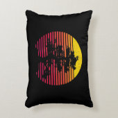 盆栽日本の禅宗日没 アクセントクッション (正面(垂直))