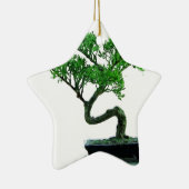 盆栽木の絵画 セラミックオーナメント (右)