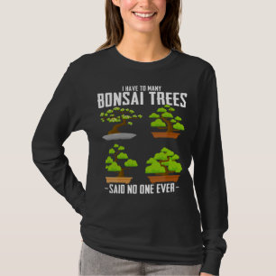 盆栽造家植日本の物盆栽ファン Tシャツ