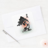 盆栽01 スクエアシール (封筒)