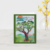 盆栽 カード (黄色い花)