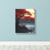 盆栽 キャンバスプリント (インサイチュ (ウッドフロア))