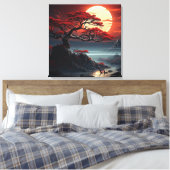 盆栽 キャンバスプリント (インサイチュ (寝室))