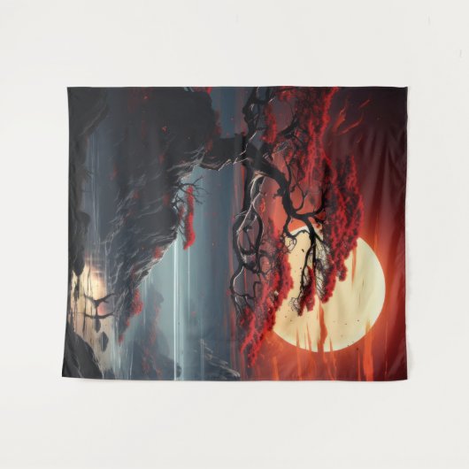 盆栽 タペストリー (正面(横))