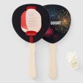 盆踊日本のりフェスティバルファン |カスタマイズ可能 ハンドファン (正面&裏面)