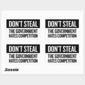 盗まない – 小 長方形シール (シート)