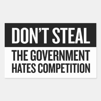 盗まない – 小 長方形シール