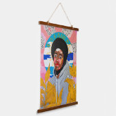 盗まれたフード付きスウェットシャツ 吊り下げ型タペストリー (傾斜あり)