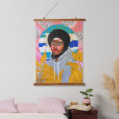 盗まれたフード付きスウェットシャツ 吊り下げ型タペストリー (寝室)