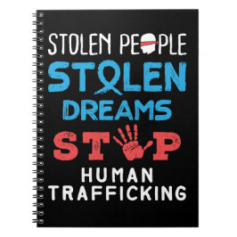 盗まれた人々が夢を盗ストップみ人身売買 ノートブック