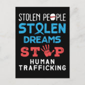 盗まれた人々が夢を盗ストップみ人身売買 ポストカード (正面)