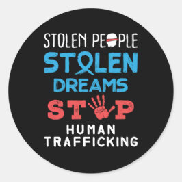 盗まれた人々が夢を盗ストップみ人身売買 ラウンドシール