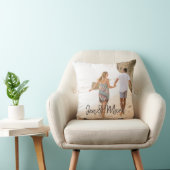 盗まれた写真。名前と年のタイポグラフィ。 クッション (椅子)