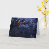 盗まれた季節のブランクの挨拶状 カード (黄色い花)