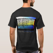 盗まれた影のTシャツによってもつれさせる塀 Tシャツ (裏面)