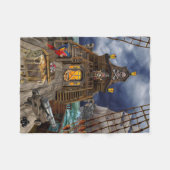 盗まれた海賊宝物 フリースブランケット (正面(横))