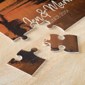 盗まれた瞬間。名前と年のタイポグラフィ。 ジグソーパズル (側面)