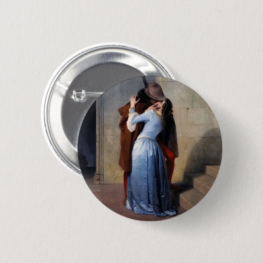 盗まれた瞬間：年齢ピンを介したキス 缶バッジ (正面&裏面)