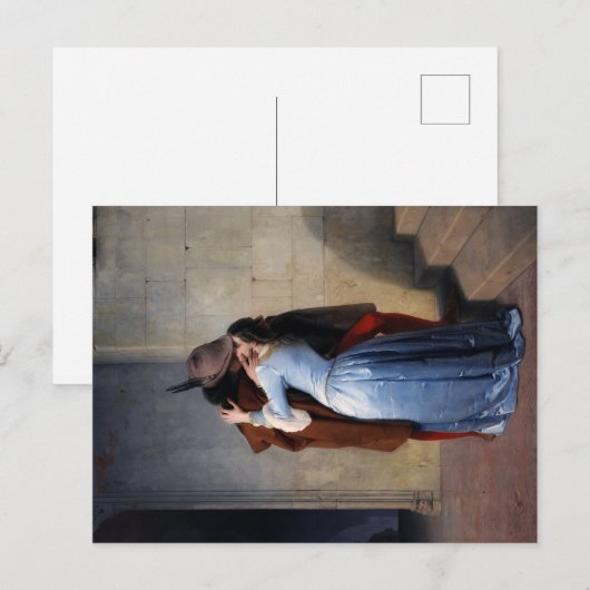 盗まれた瞬間：時代を超えたキス ポストカード (正面/裏面)