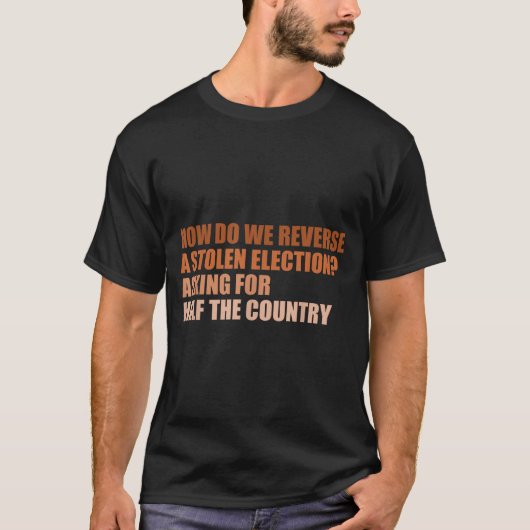 盗まれた選挙をどうやって取り返すかデザイン Tシャツ (正面)