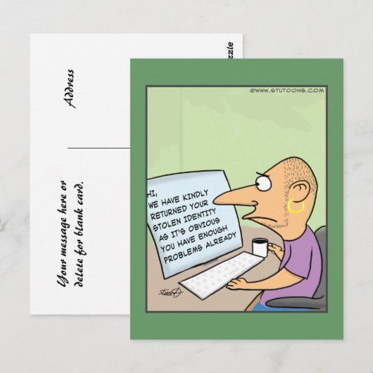 盗まれたID ポストカード (正面/裏面)