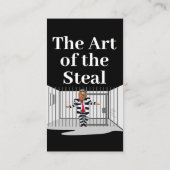 盗みトランプの名刺の芸術 名刺 (裏面)